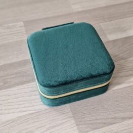 Smykkeskrin grønn med speil