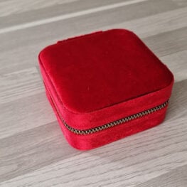 Smykkeskrin rød med speil
