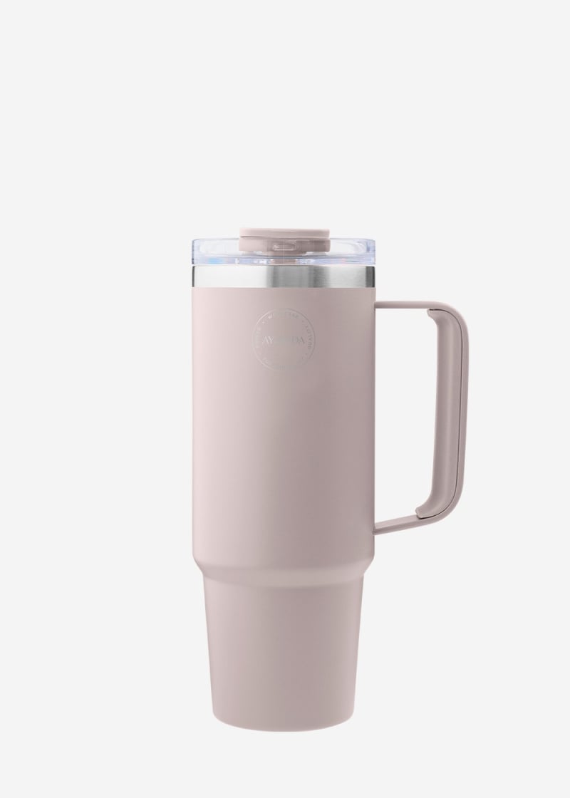 Thermo Cup With Straw Soft Rose 855 ml