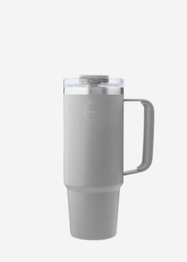 Thermo Cup With Straw Light Grey 855 ml