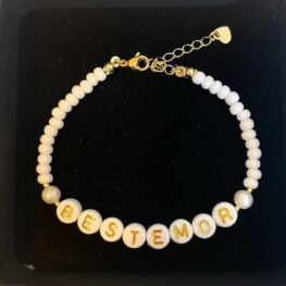 Armbånd BESTEMOR hvitt med lås