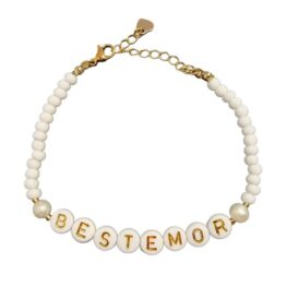 Armbånd BESTEMOR hvitt med lås
