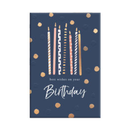 Dobbelt gratulasjonskort Birthday