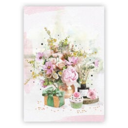 Dobbelt gratulasjonskort Gratulerer