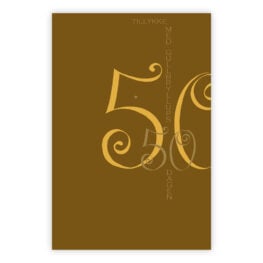 Dobbelt bryllupsdagskort gullbryllup