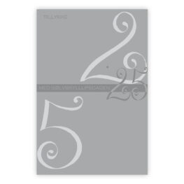 Dobbelt bryllupsdagskort sølvbryllup