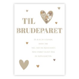 Dobbelt bryllupskort Så blir de stående