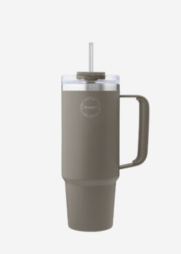 Thermo Cup With Straw Driftwood