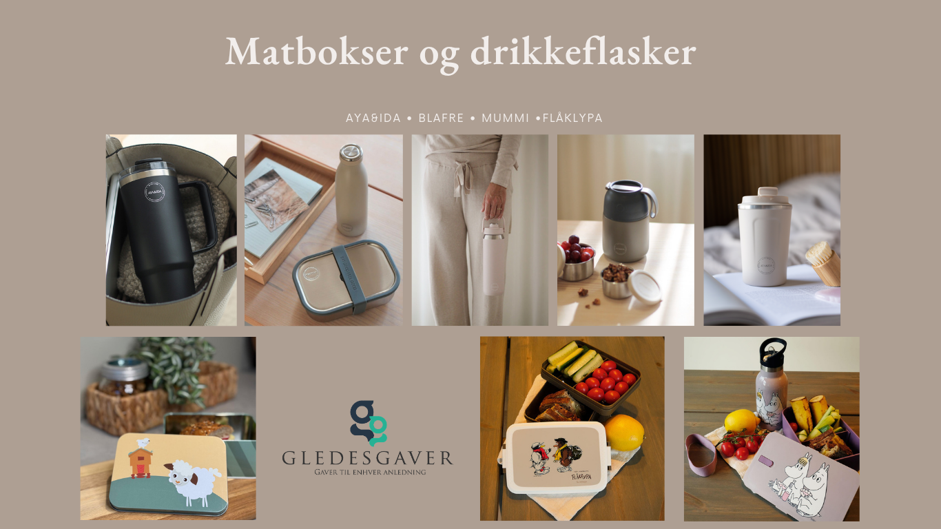 Slide matbokser med logo